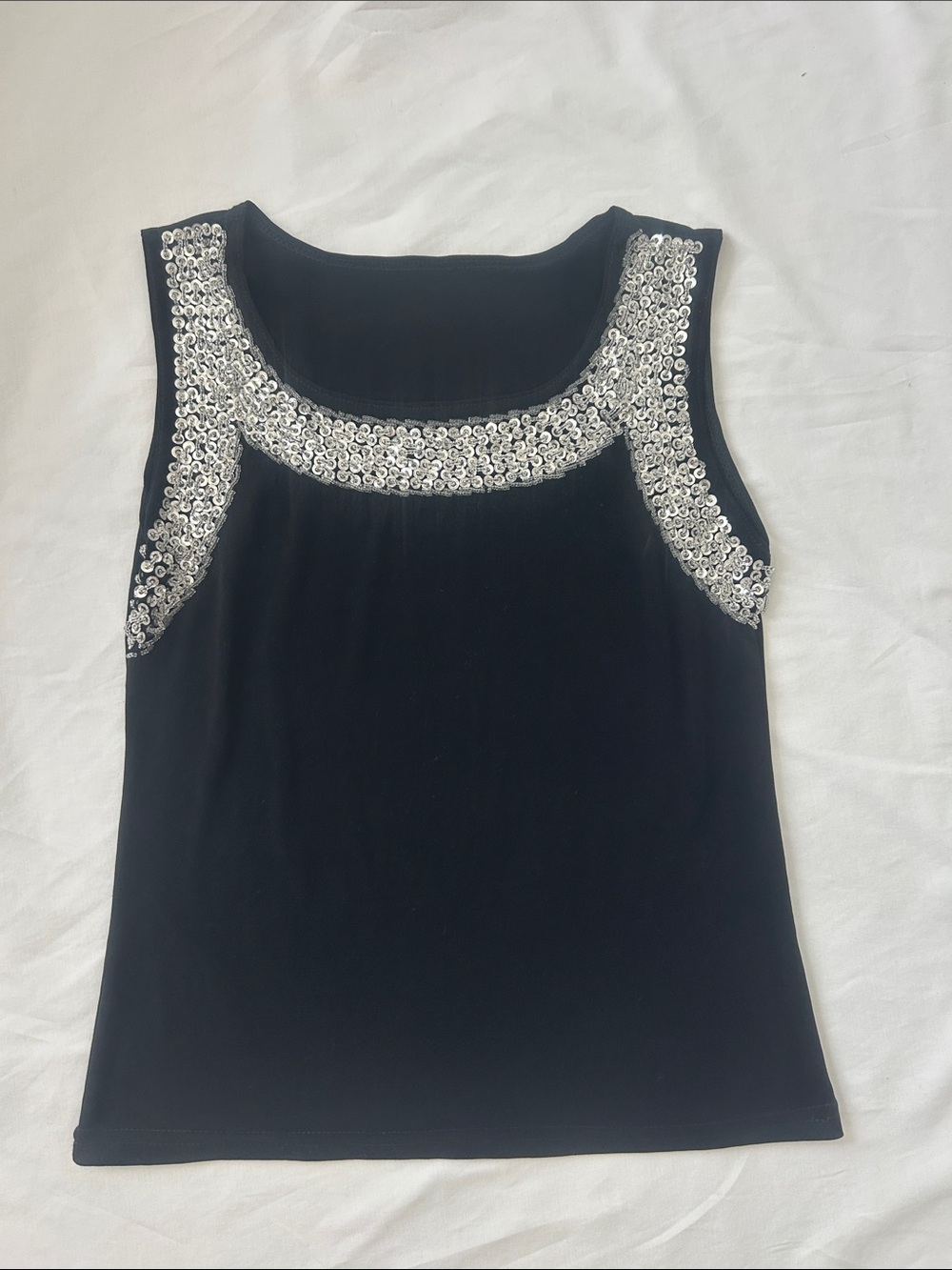Beaded Vintage Dressy Sleeveless Top